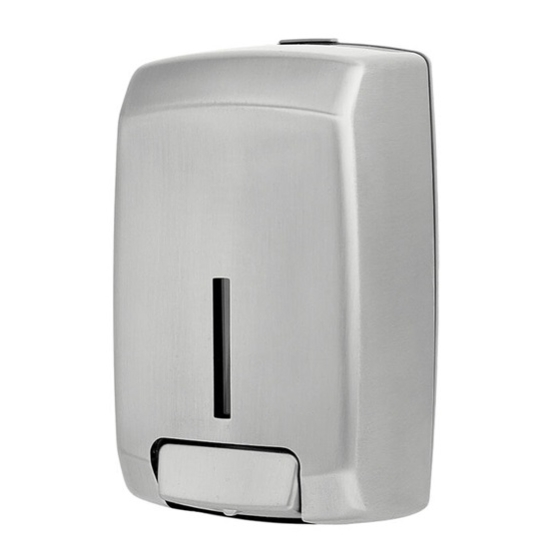 Wytrzymały dozownik mydła INOX 900 ml do łazienek publicznych